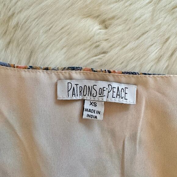 Patrons of Peace Floral Long Sleeve Smocked Maxi Dress XS - Picture 6 of 12